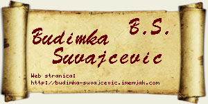 Budimka Suvajčević vizit kartica